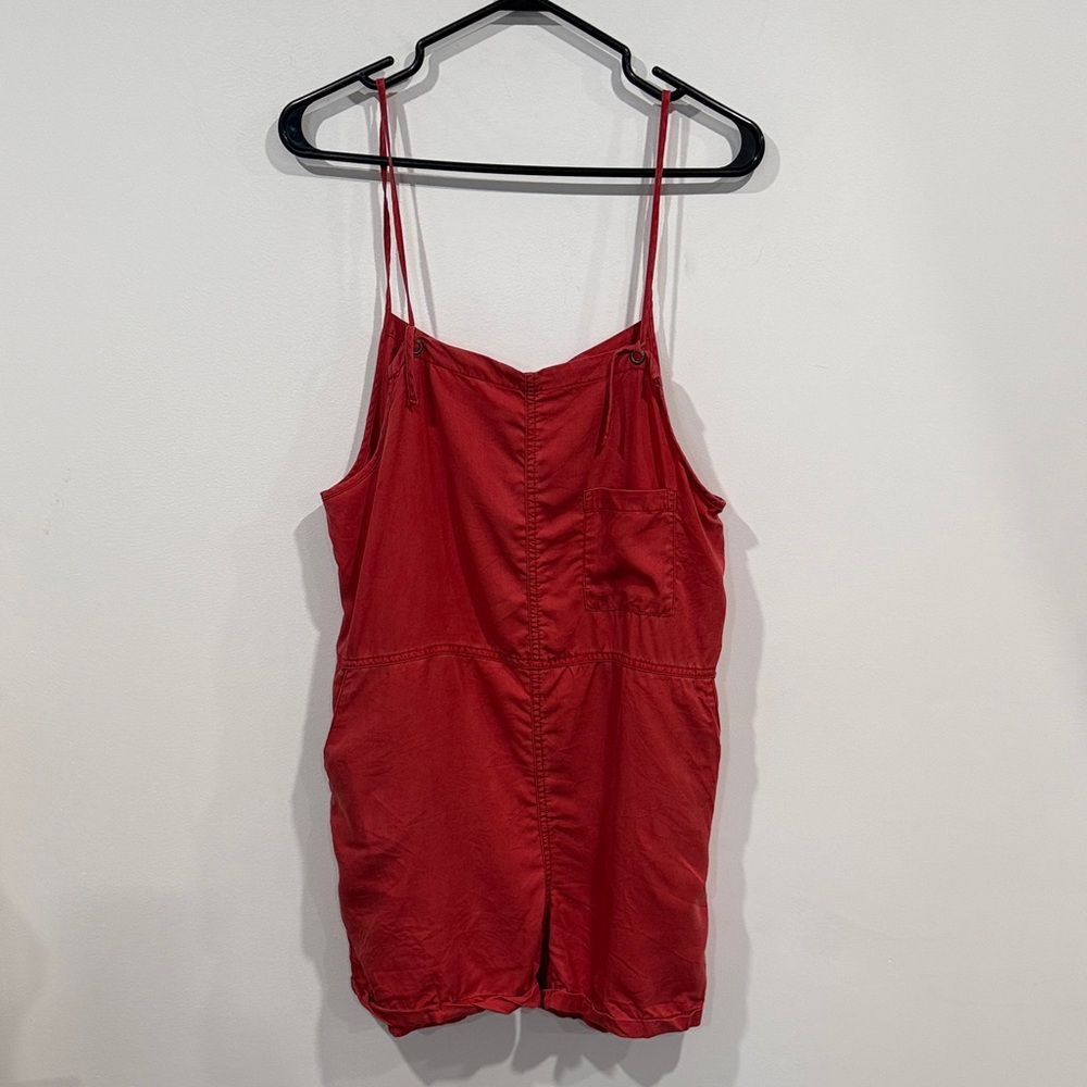 Noisy May Coral shorts romper